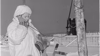Ilmavalvoja Vuostimavaarassa 1940.