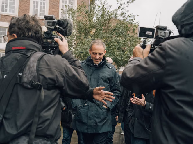 Raphaël Glucksmann, lors d’un déplacement à Amiens, le 23 octobre 2026.